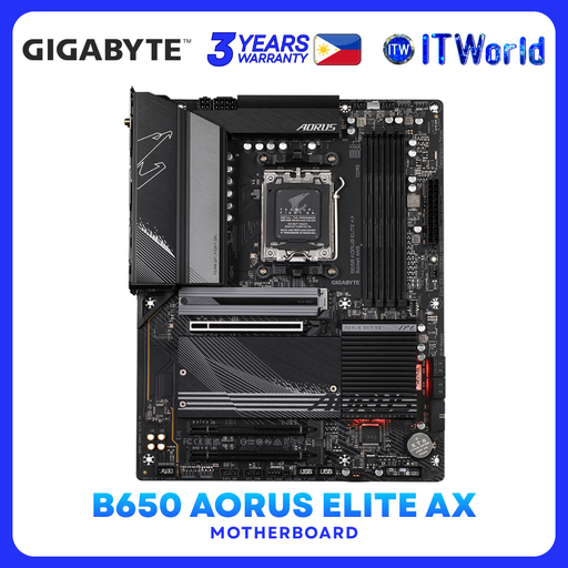 [GA-B650-AORUS-ELITE-AX] GIGABYTE B650 AORUS ELITE AX AM5 ATX Motherboard DDR5 WiFi 6E GA-B650-AORUS-ELITE-AX itw