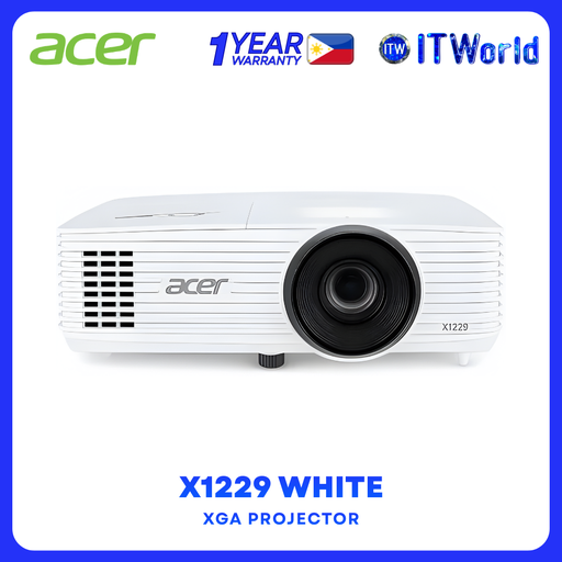 [MR.JXG11.00D] Acer X1229 XGA Projector 4800 ANSI Lumens DLP 20000:1 HDMI VGA 300" MR.JXG11.00D itw