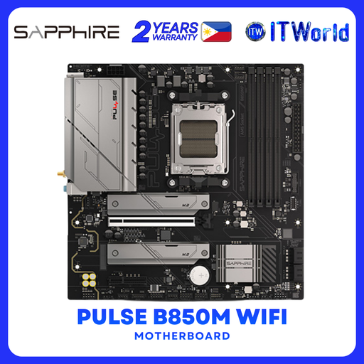 [SPR-52123-04-40G] SAPPHIRE PULSE B850M WIFI AM5 DDR5 Micro ATX Motherboard PCIe 4.0 x16 WiFi 6 PCIe 5.0 M.2