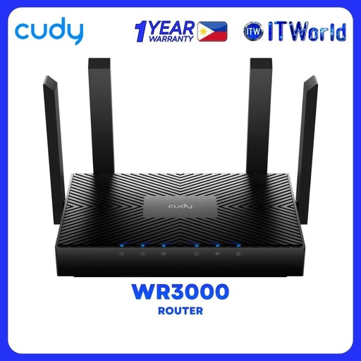 [WR3000] Cudy WR3000 AX3000 Gigabit Mesh 4-Stream Dual Band Wi-Fi 6 Router