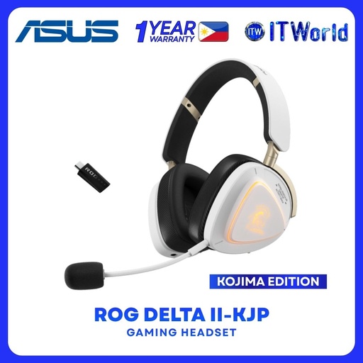 [ROG-Delta II-KJP-Gaming-Headset] ASUS ROG Delta II-KJP A703 Kojima Edition Tri-mode Wireless Gaming Headset
