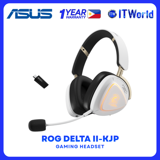 [ROG-Delta II-KJP-Gaming-Headset] ROG Delta II-KJP Wireless Gaming Headset 50mm Drivers DualFlow Audio RGB Multi-Platform