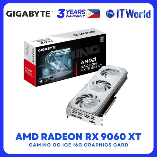 [GV-R906XGAMINGOCICE-16GD] Gigabyte RX 9060 XT Gaming OC ICE 16G GPU - 16GB GDDR6 / PCIe 5.0 / GV-R906XGAMINGOCICE-16GD itw