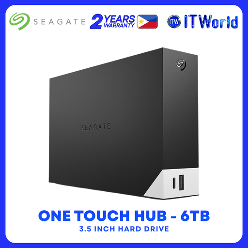[STLC6000400] Seagate One Touch Hub 6TB External Hard Drive USB-C USB 3.0 Backup Hub Windows Mac STLC6000400