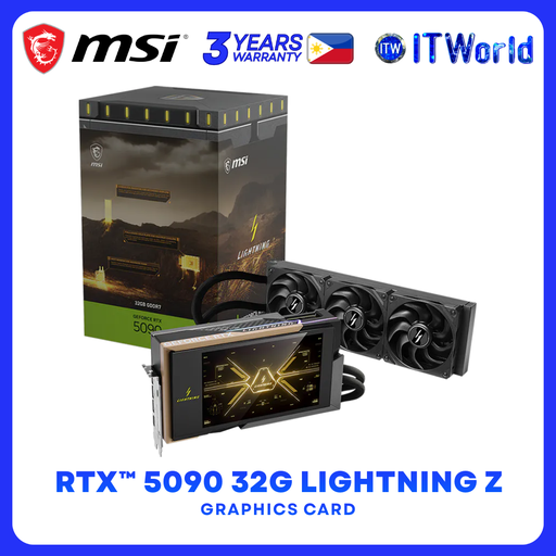 [RTX-5090-Lightning-Z] MSI GeForce RTX 5090 32GB GDDR7 LIGHTNING Z PCIe Gen5 Extreme Performance Graphics Card