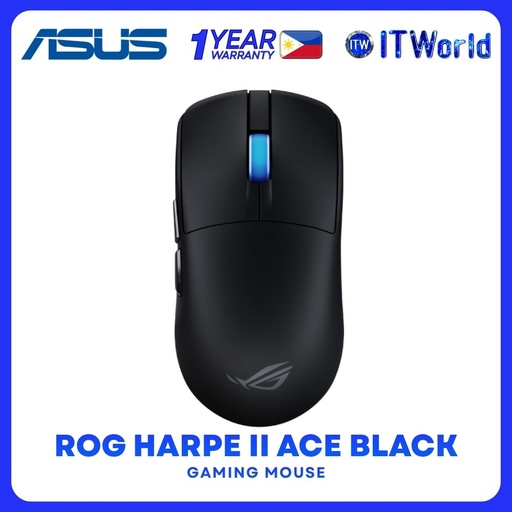 [P723 ROG-HARPE-II-ACE-BK] ASUS P723 ROG Harpe II Ace 42000DPI Ultralight Wireless Gaming Mouse - Black