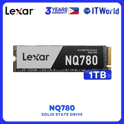 [LNQ780X001T-RNNNG] Lexar NQ780 M.2 2280 PCIe Gen 4x4 NVMe Internal SSD - 1TB LNQ780X001T-RNNNG