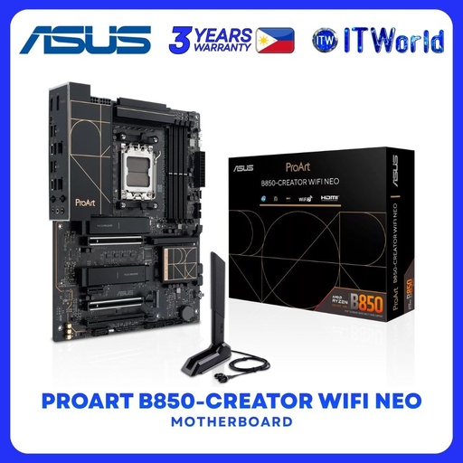 [PROART-B850-CREATOR-WIFI-NEO] ASUS ProArt B850-Creator Wifi Neo ATX AM5 DDR5 Motherboard