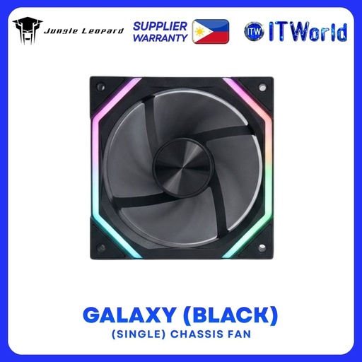 Jungle Leopard Galaxy 120mm ARGB PWM Fan Single 62.36CFM 2000RPM itw