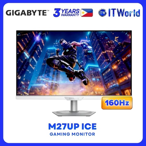 [GP-M27UP-ICE-AP] Gigabyte M27UP Ice - 27" 3840x2160 UHD / 160Hz / IPS / 1ms GTG / Gaming Monitor GP-M27UP-ICE-AP