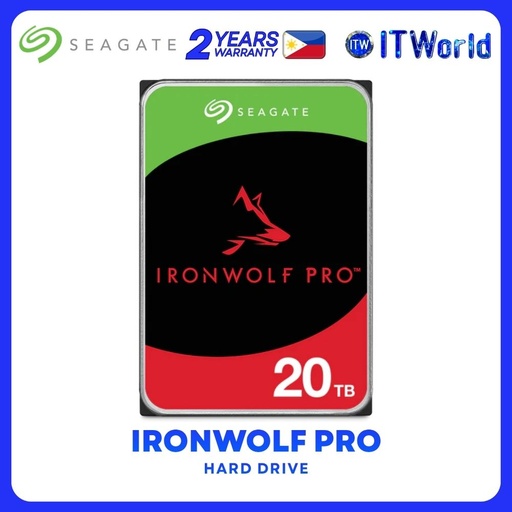 [ST20000NT001] Seagate Ironwolf Pro 20TB 256MB Cache 7200RPM NAS Internal HDD ST20000NT001