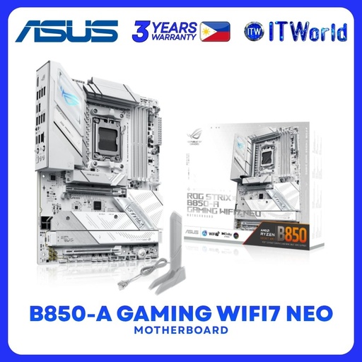 [ROG STRIX B850-A GAMING NEO] ASUS ROG Strix B850-A Gaming WiFi7 Neo ATX AM5 DDR5 AMD B850 Chipset Motherboard