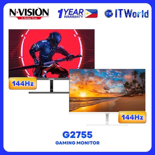 NVision G2755 - 27" 1920x1080 FHD / 144Hz / IPS / 1ms MPRT / Gaming Monitor