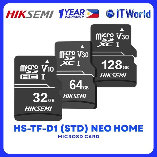 Hiksemi HS-TF-D1 STD Neo Home TF Card Memory microSD Card - 32GB | 64GB | 128GB