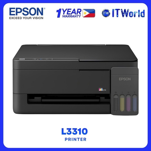 [EPSON L3310] Epson EcoTank L3310 A4 All-in-One Ink Tank Printer itw
