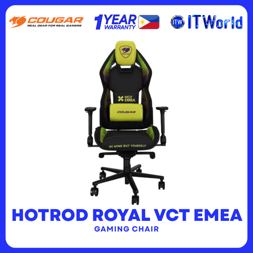 [COUGAR HOTROD ROYAL VCT EMEA] COUGAR HOTROD ROYAL Multi-Zone Backrest Anchored Gaming Chair 4D Armrest 150° Recline itw