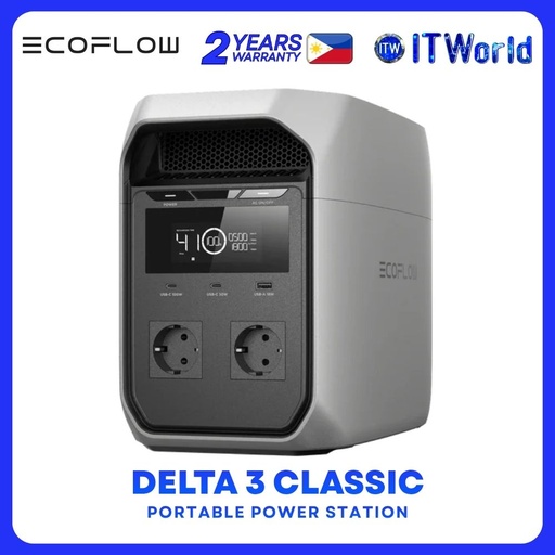[ECOFLOW DELTA 3 CLASSIC] EcoFlow Delta 3 Classic Lightweight Compact Portable Power Station