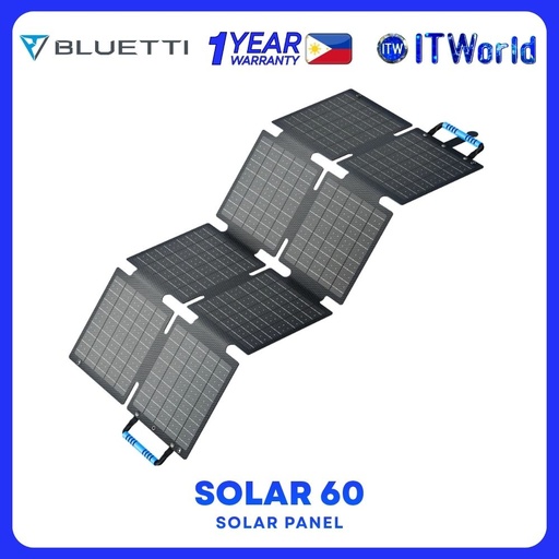 [P-SORA60-UG-BK-LS-10 PV60] Bluetti Sora 60 | 60W Max Output Power | Durable and Lightweight Solar Panel P-SORA60-UG-BK-LS-10