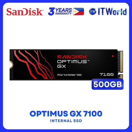 [SDSP71500GAN-000E0] Sandisk Optimus GX 7100 500GB M.2280 PCIe 4.0 x4 NVME 2.0 Internal SSD - SDSP71500GAN-000E0