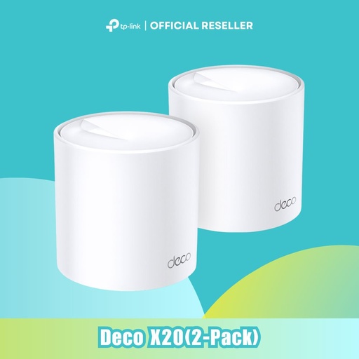 [Deco X20(2-pack)] TP-Link Deco X20 AX1800 WiFi 6 Mesh System 1-Pack Dual Band Gigabit