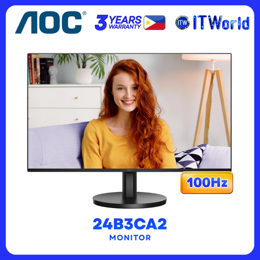 [24B3CA2] AOC 24B3CA2 - 23.8" 1920x1080 FHD / 100Hz / IPS / 4ms GTG, 1ms MPRT / Anti-glare Monitor itw