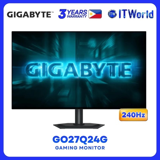 [GP-GO27Q24G-AP] Gigabyte GO27Q24G - 27" 2560x1440 QHD / 240Hz / WOLED / 0.03ms GTG / Gaming Monitor GP-GO27Q24G-AP