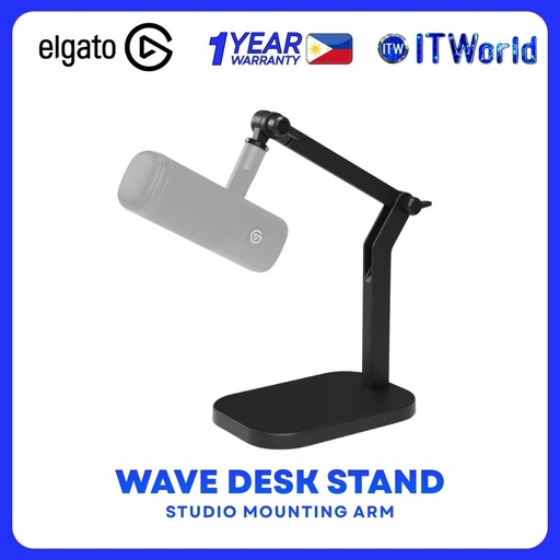 [EL-10AAU9901] Elgato Wave Desk Stand Studio Mounting Arm EL-10AAU9901 itw