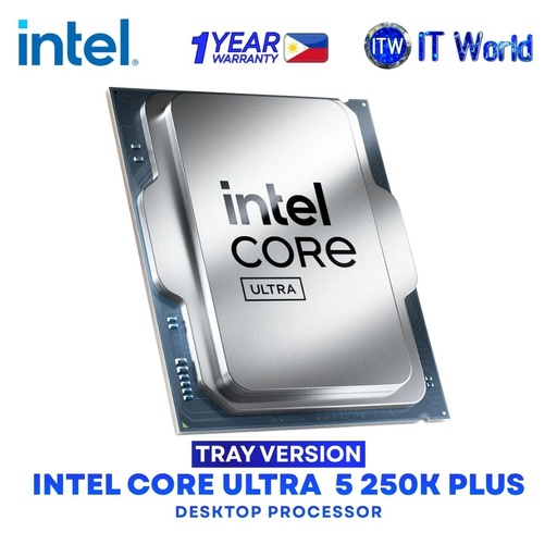[ULTRA 5 250K PLUS TRAY 1Y] Intel Core Ultra 5 250K Plus 30M Cache, up to 5.30Ghz Desktop Processor without Cooler - Tray Type