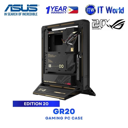 [GR20] ASUS ROG GR20 20th Anniversary Edition E-ATX Open-Frame Modular Gaming PC Case - Black