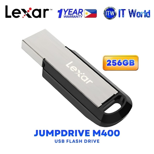 [LJDM400256G-BNBNG] Lexar JumpDrive M400 Transfer speed up to 150MB/s USB 3.2 Gen 1 Flash Drive - 256GB LJDM400256G-BNBNG