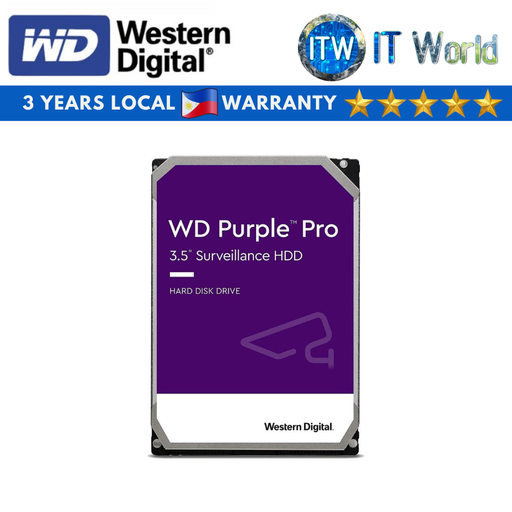 [WD101PURP] ITW | Western Digital Purple Pro 10TB 3.5&quot; 256MB 7200RPM Smart Video Internal HDD (WD101PURP)