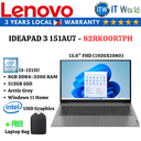 Lenovo Ideapad 3 151AU7 i3-1215U | 15.6" FHD | 8GB RAM | 512GB SSD Laptop ITWorld (82RK00R7PH)