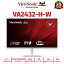 Viewsonic VA2432-H-W 24" 1920x1080 (FHD), 100Hz, IPS, 1ms Flicker-free Monitor with Frameless Design (White)