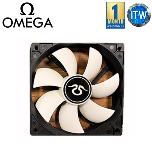[Omega 120mm fan (white)] Omega Halo 120mm White Blade Case Fan