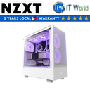 NZXT H5 Flow RGB Compact ATX Mid-Tower Tempered Glass PC Case with RGB Fans (Black | White)