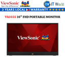 Viewsonic VA1655 / 16" FHD / 60Hz / IPS / 7ms / Blue Light Filter Portable Monitor
