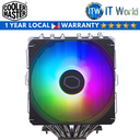 Cooler Master CPU Air Fan Cooler Hyper 620s ARGB Dual Tower Rifle Bearing (RR-D6NA-17PA-R1)