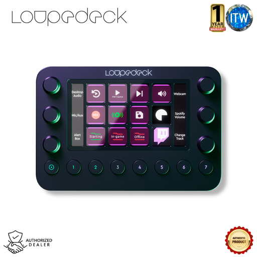 [Loupedeck Live] Loupedeck Live – The Custom Console for Live Streaming, Photo and Video Editing with Customizable Buttons, Dials and LED Touchscreen