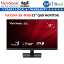 Viewsonic VA3209-2K-MHD / 32" QHD / 75Hz / IPS / 4ms Monitor Featured Built-In Speakers
