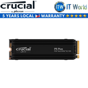 Crucial P5 Plus 1TB/2TB M.2 2280 PCIe Gen4 NVMe Internal SSD with Heatsink