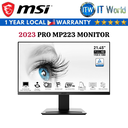 MSI Pro MP223 / 22" FHD / 100Hz / VA / 1ms(MPRT) / 4ms(GTG) Anti-Glare Monitor (2023 Model)