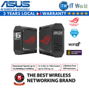 ASUS ROG Rapture GT6 Wifi 6 Tri-Band Gaming Mesh Router System (Black/White) (Black)