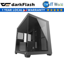 Darkflash C285P ATX Tempered Glass Side Panel Gaming PC Case (Black)