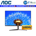 AOC Monitor 24" (1920x1080 FHD) / 100Hz / IPS / 4ms (GTG) / 24B1XH2/71 (Black)