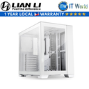 Lian li Dynamic Mini Redefine Modularity Snow White Tempered Glass PC Case (O11DMINI-S)