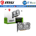 MSI Geforce RTX 4060 Ventus 2X White 8GB GDDR6 OC Graphic Card