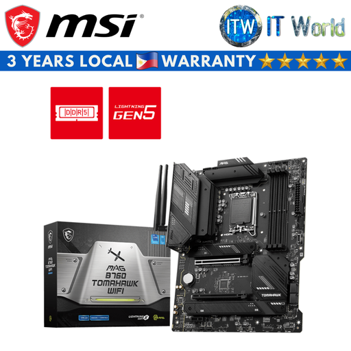 [MAG B760 TOMAHAWK WIFI DDR5] MSI MAG B760 Tomahawk WIFI ATX LGA1700 DDR5 Motherboard