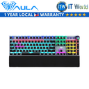 Aula F2088 RGB Black 104 Keys Anti-Ghosting Control Knob Wrist Rest Mechanical Gaming Keyboard