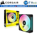 Corsair iCUE Link QX120 RGB 120mm PWM PC Single Fan Expansion Kit (Black)