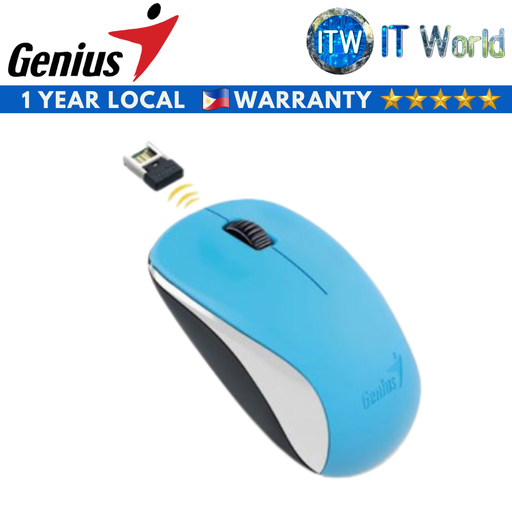 [GEN31030027402 Blue] Genius NX7000 (2.4Ghz Wireless BlueEye Mouse, 1200 dpi) (Blue) (Blue)